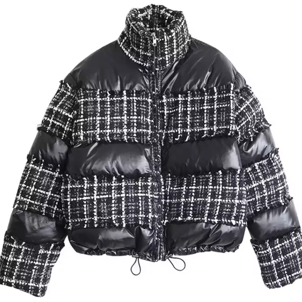 Quilted bomber jacket